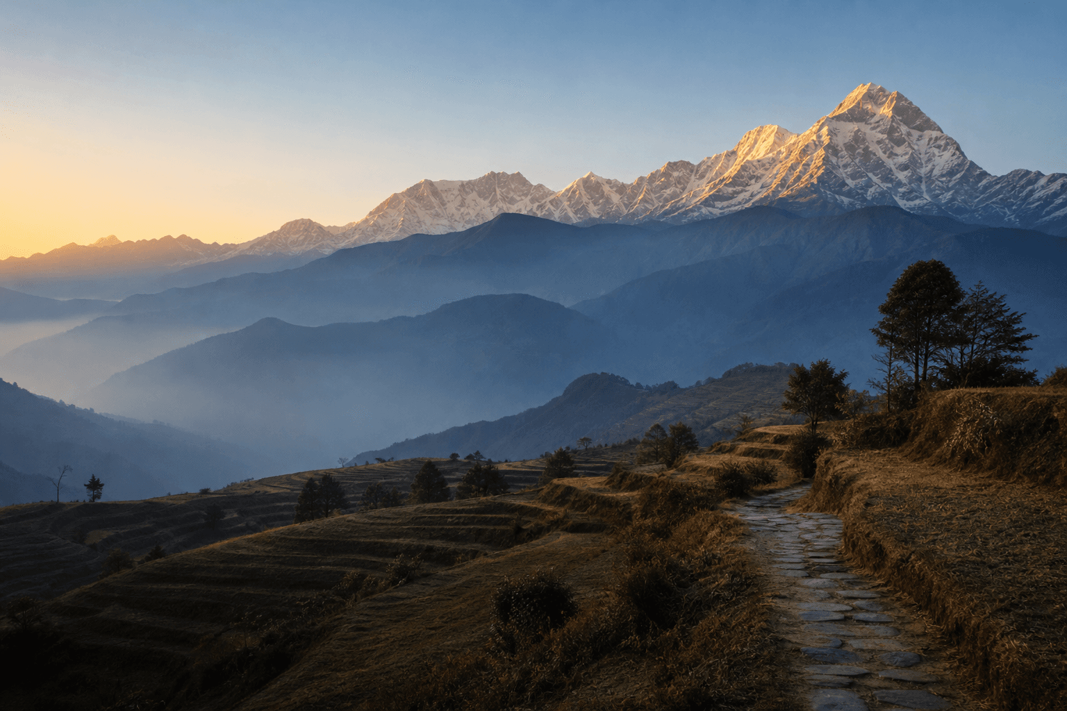 Kinder und Familien in Nepal